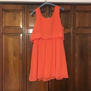 Coral dress